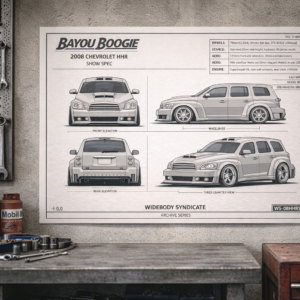 2008 Chevrolet HHR Bayou Boogie Blueprint Poster
