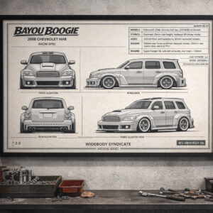 2008 Chevrolet HHR Bayou Boogie Framed Blueprint Poster