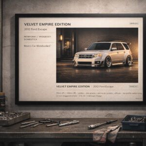 2012 Ford Escape Velvet Empire Edition Framed Collectible Poster