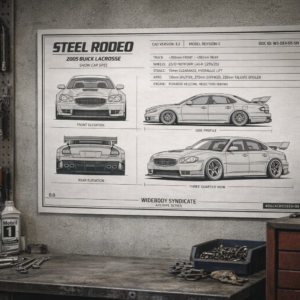 2005 Buick LaCrosse The Steel Rodeo Blueprint Poster