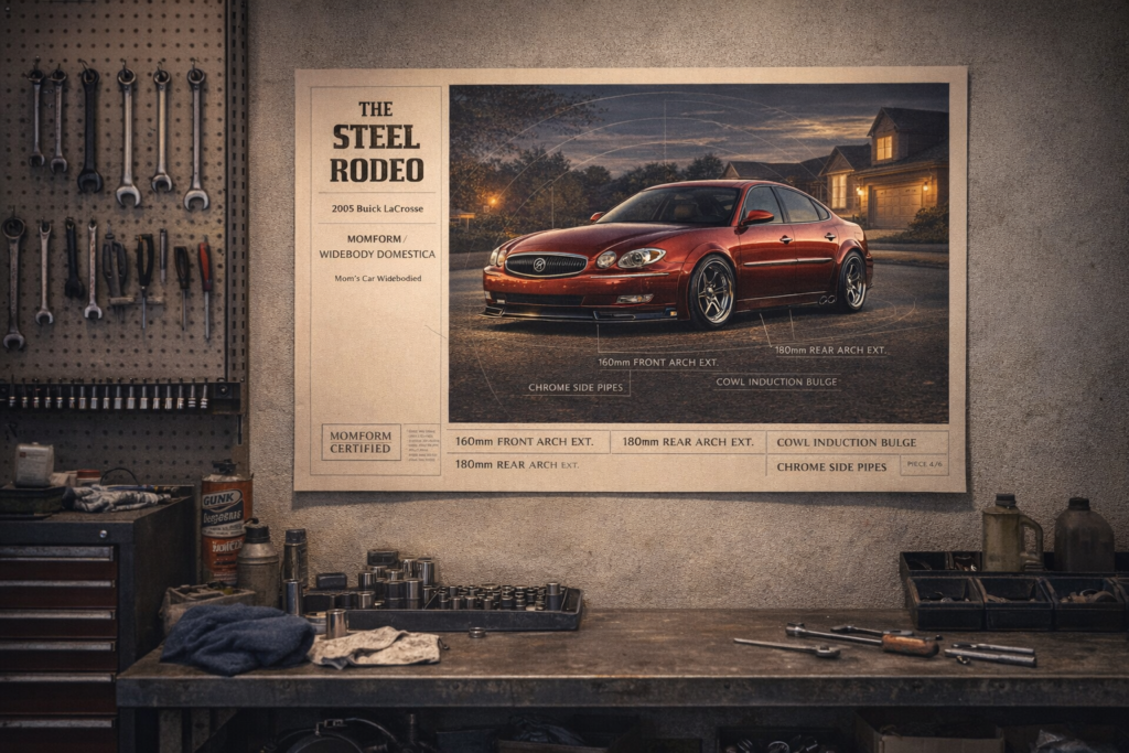 2005 Buick LaCrosse The Steel Rodeo Collectible Poster