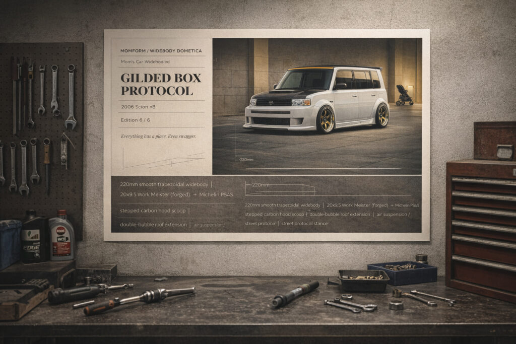 2006 Scion xB Gilded Box Protocol Collectible Poster