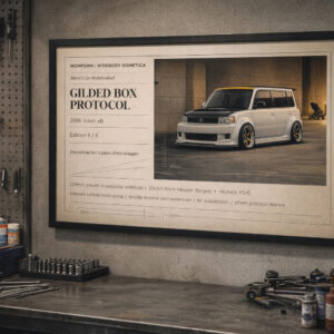2006 Scion xB Gilded Box Protocol Framed Collectible Poster