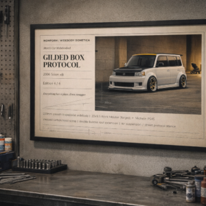 2006 Scion xB Gilded Box Protocol Framed Collectible Poster