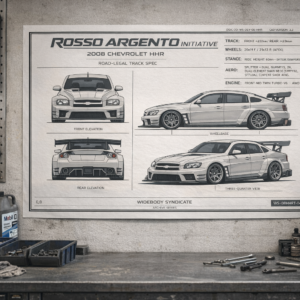 2008 Chevrolet HHR Rosso Argento Initiative Blueprint Poster