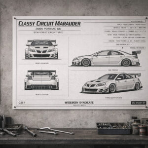2005 Pontiac G6 Classy Circuit Marauder Blueprint Poster
