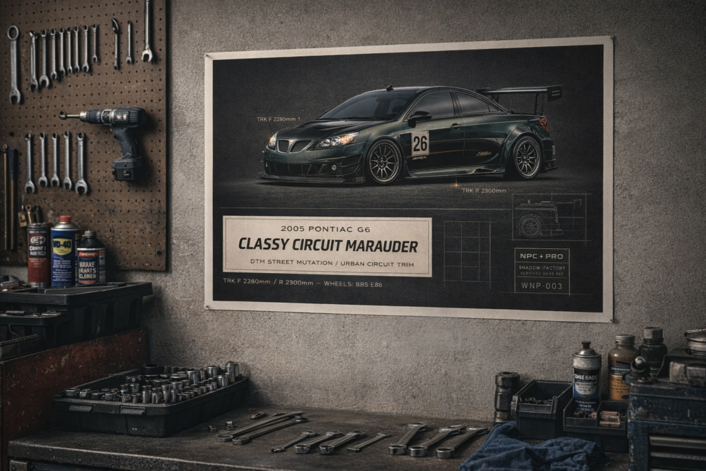 2005 Pontiac G6 Classy Circuit Marauder Collectible Poster