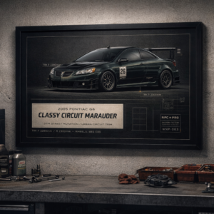 2005 Pontiac G6 Classy Circuit Marauder Framed Collectible Poster