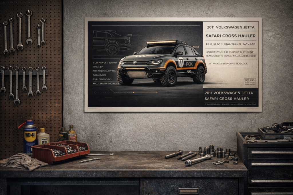 2011 Volkswagen Jetta Safari Cross Hauler Collectible Poster