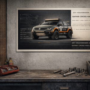 2011 Volkswagen Jetta Safari Cross Hauler Collectible Poster