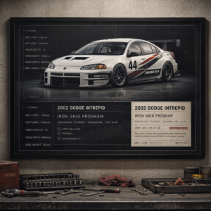 2002 Dodge Intrepid Iron Grid Program Framed Collectible Poster