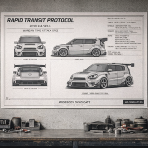 2010 Kia Soul Rapid Transit Protocol Blueprint Poster