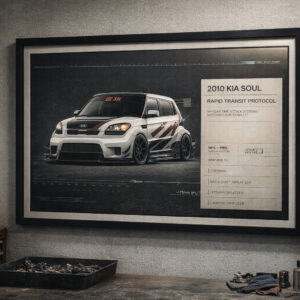 2010 Kia Soul Rapid Transit Protocol Framed Collectible Poster