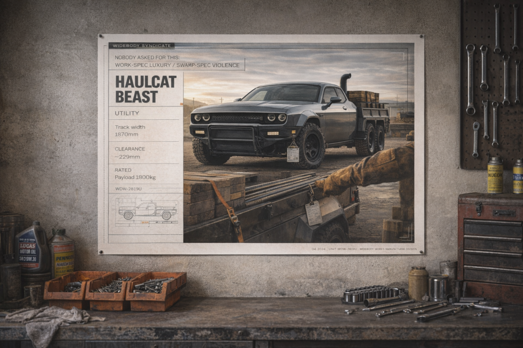 2019 Dodge Challenger SRT Hellcat Haulcat Beast Collectible Poster
