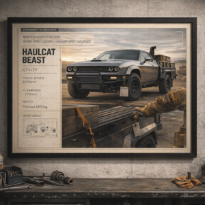 2019 Dodge Challenger SRT Hellcat Haulcat Beast Framed Collectible Poster