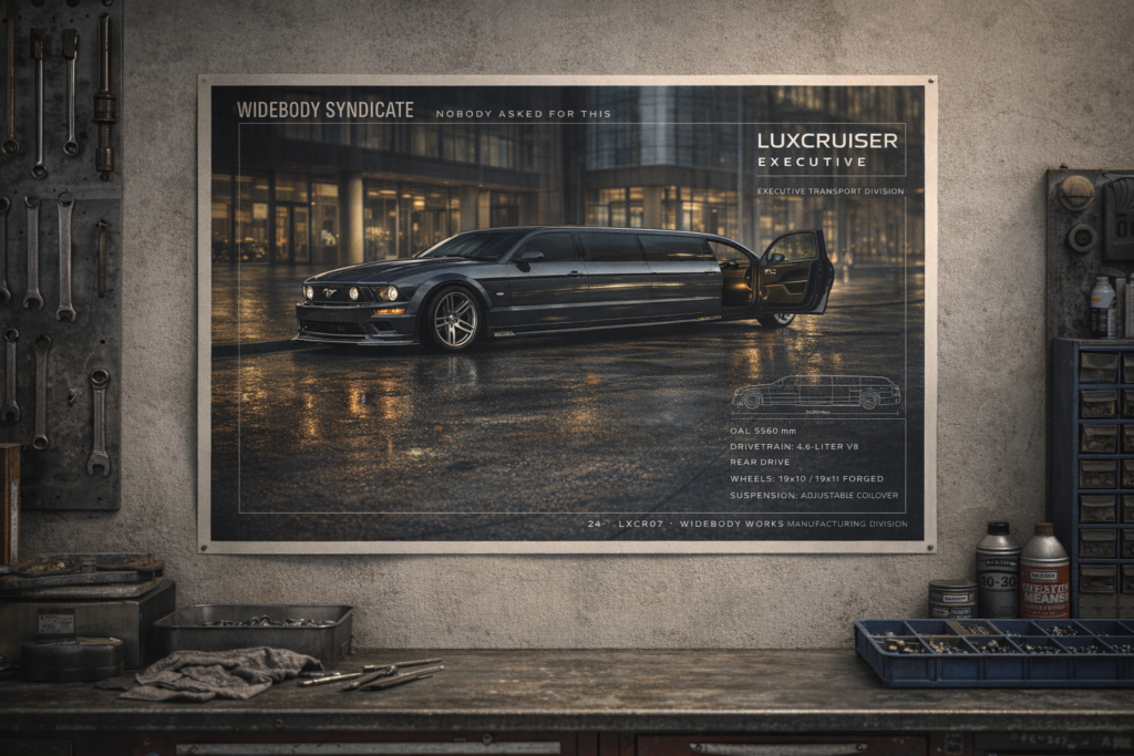 2007 Ford Mustang GT LuxCruiser Executive Collectible Poster