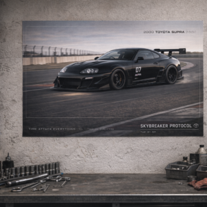 2000 Toyota Supra Mk4 Skybreaker Protocol Collectible Poster