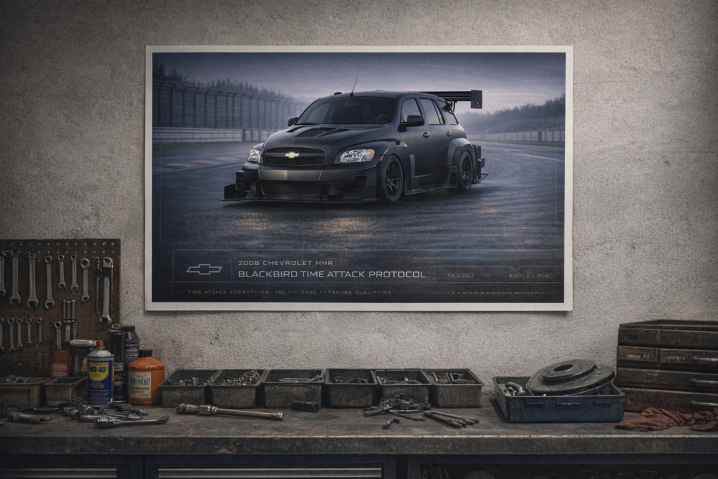 2008 Chevrolet HHR Blackbird Time Attack Protocol Collectible Poster