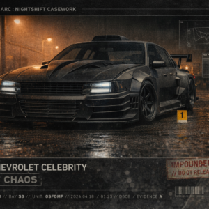 1987 Chevrolet Celebrity Quiet Chaos Collectible Poster