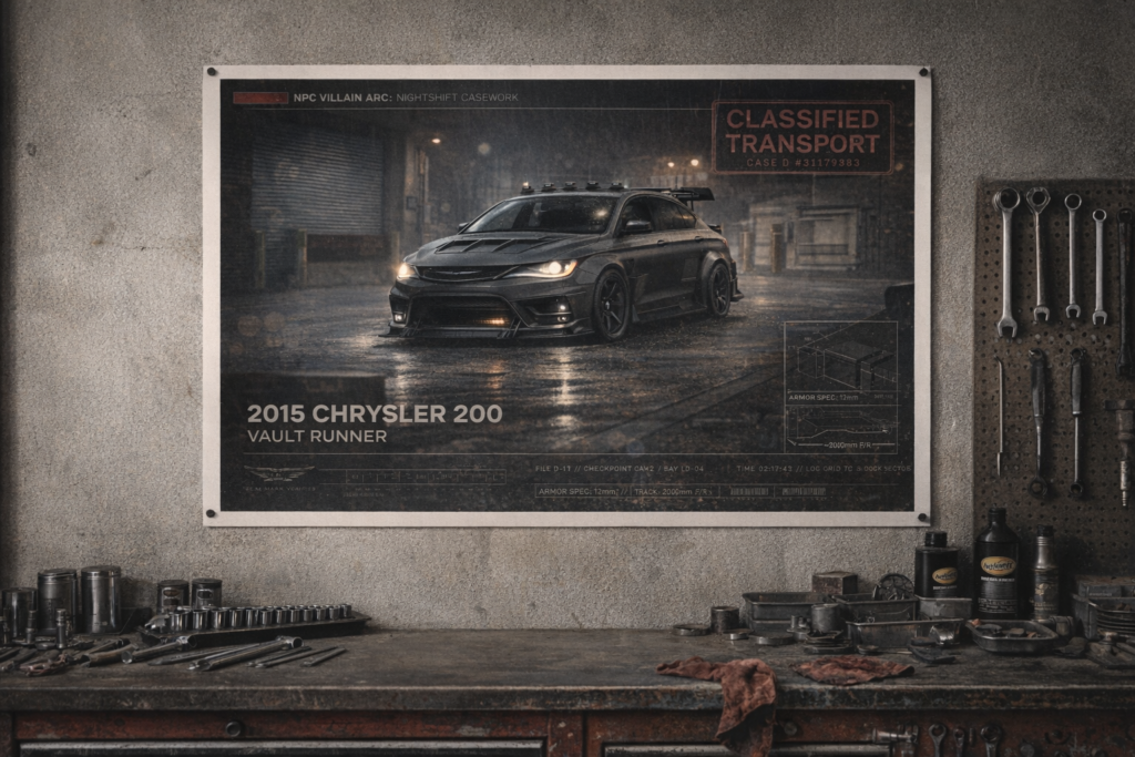 2015 Chrysler 200 Vault Runner Collectible Poster