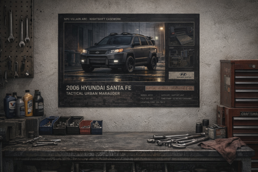 2006 Hyundai Santa Fe Tactical Urban Marauder Collectible Poster