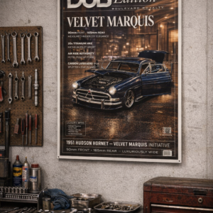 1951 Hudson Hornet Velvet Marquis Initiative Collectible Poster