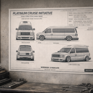 2008 Ford E350 High Roof Platinum Cruise Initiative Blueprint Poster