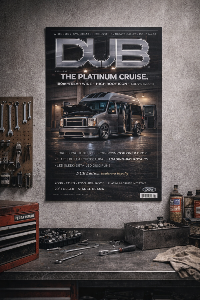2008 Ford E350 High Roof Platinum Cruise Initiative Collectible Poster