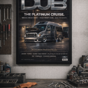 2008 Ford E350 High Roof Platinum Cruise Initiative Framed Collectible Poster