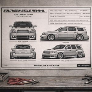 2008 Chevrolet HHR Southern Belle Revival Blueprint Poster