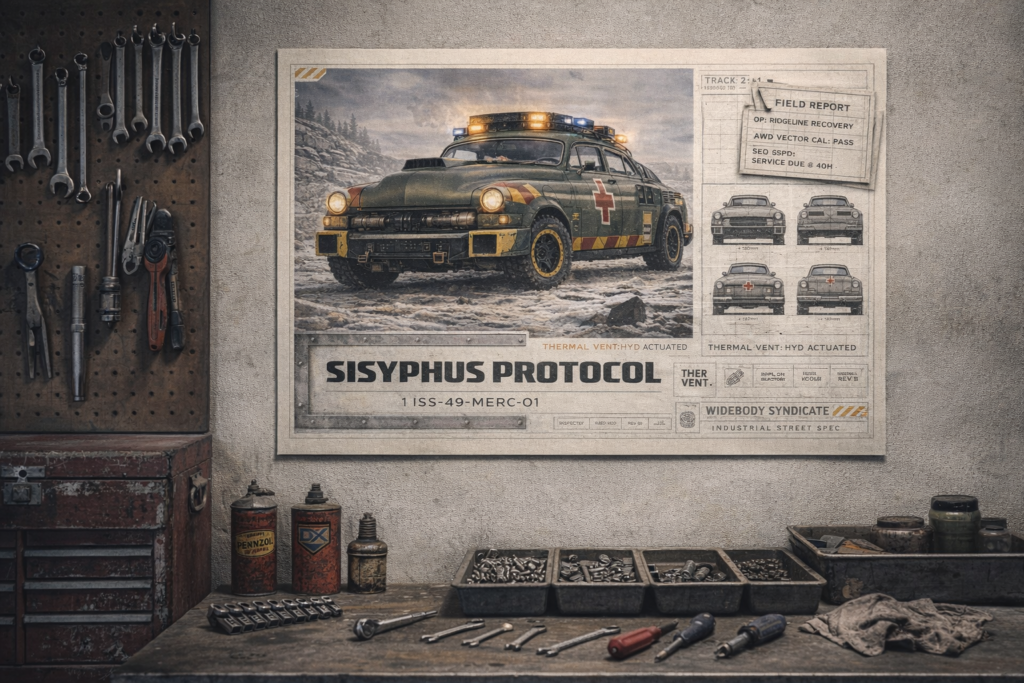 1949 Mercury Eight Sisyphus Protocol Collectible Poster