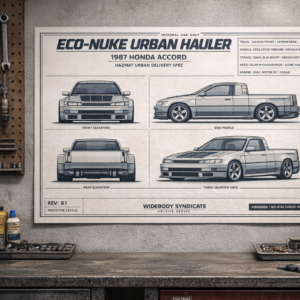 1987 Honda Accord Eco-Nuke Urban Hauler Blueprint Poster