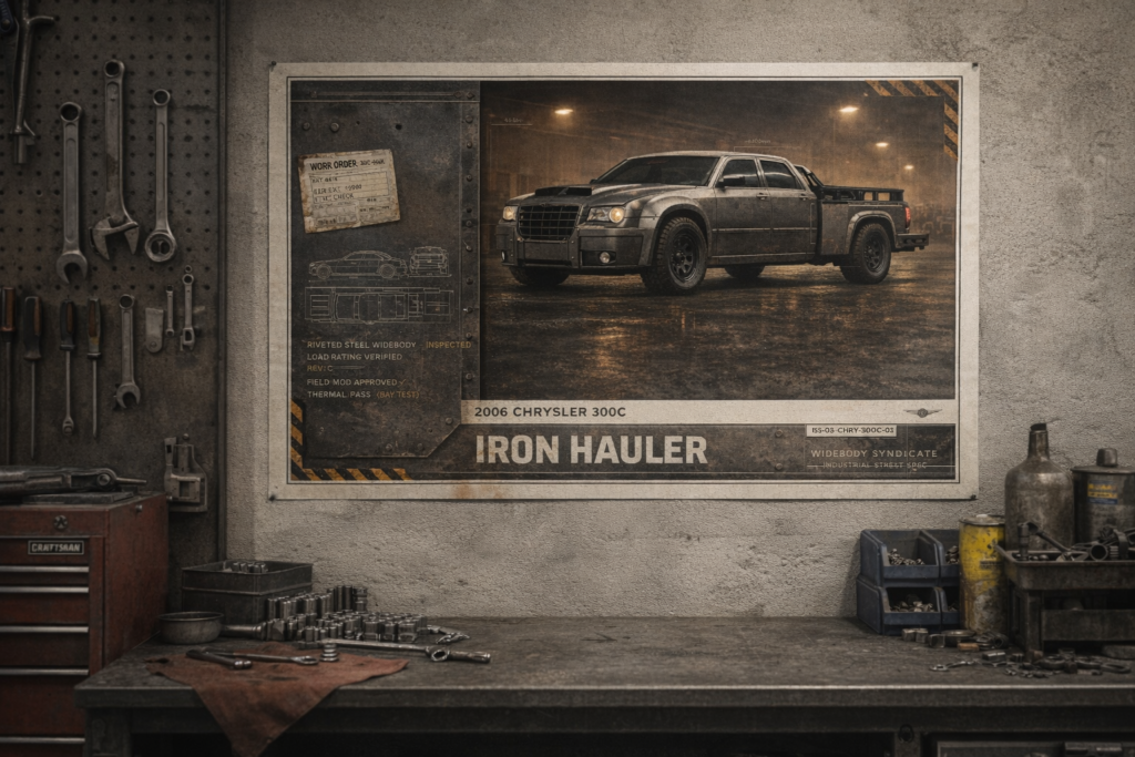 2006 Chrysler 300C Iron Hauler Collectible Poster