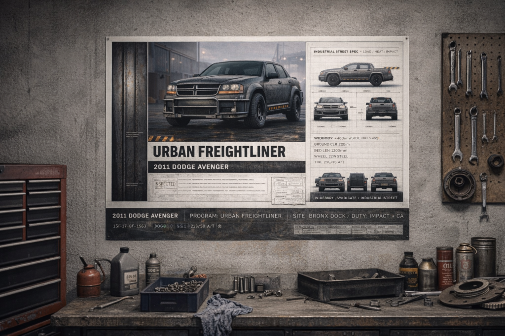 2011 Dodge Avenger Urban Freightliner Collectible Poster