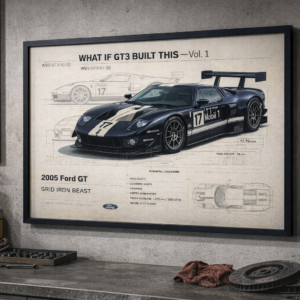 2005 Ford GT Grid Iron Beast Framed Collectible Poster