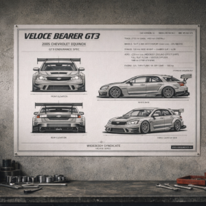 2005 Chevrolet Equinox Veloce Bearer GT3 Blueprint Poster
