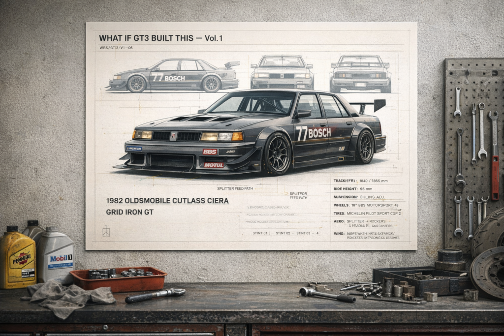 1982 Oldsmobile Cutlass Ciera Grid Iron GT Collectible Poster