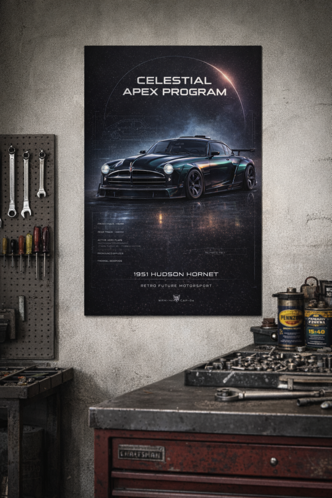 1951 Hudson Hornet Celestial Apex Program Collectible Poster
