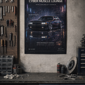 1978 Chevrolet Caprice Cyber Muscle Lounge Collectible Poster
