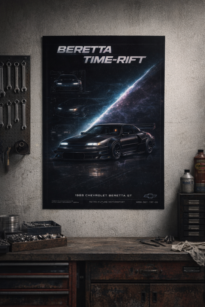 1988 Chevrolet Beretta GT Beretta Time-Rift Collectible Poster