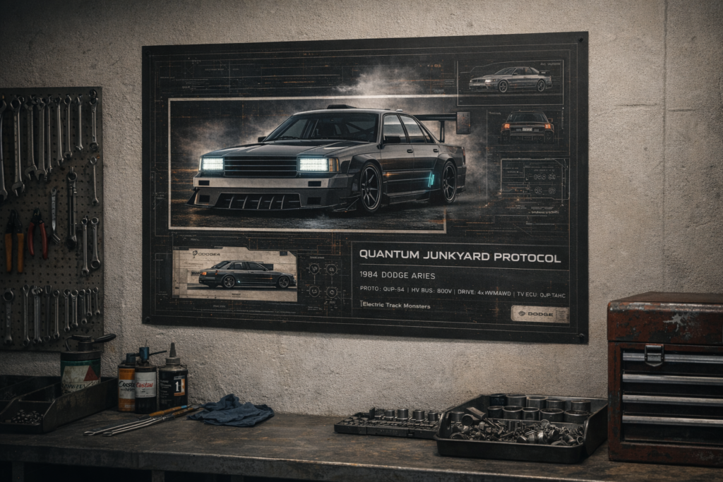 1984 Dodge Aries Quantum Junkyard Protocol Collectible Poster