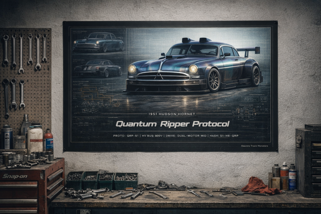 1951 Hudson Hornet Quantum Ripper Protocol Collectible Poster