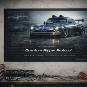 1951 Hudson Hornet Quantum Ripper Protocol Collectible Poster