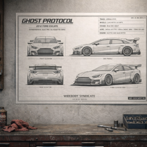 2012 Ford Escape Ghost Protocol Blueprint Poster