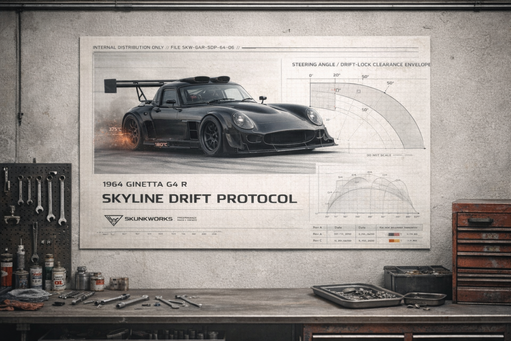1964 Ginetta G4 R Skyline Drift Protocol Collectible Poster