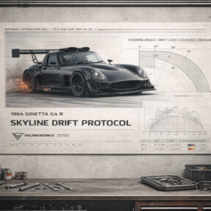 1964 Ginetta G4 R Skyline Drift Protocol Collectible Poster