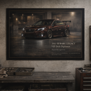 2015 Subaru Legacy VIP Drift Diplomat Collectible Poster