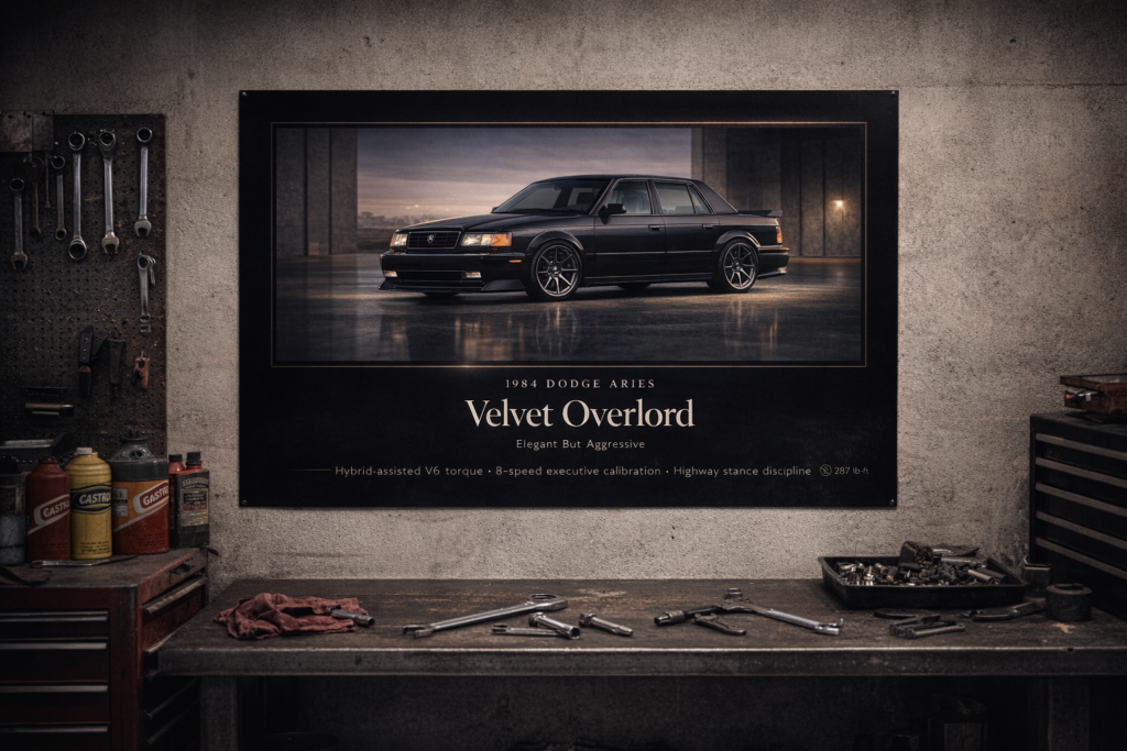 1984 Dodge Aries Velvet Overlord Collectible Poster