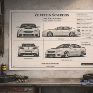 2005 Buick LaCrosse The Velveteen Sovereign Blueprint Poster