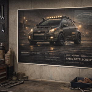 2010 Toyota Yaris Hatchback Yaris BattleCreep Collectible Poster